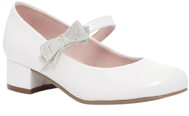 Open Toe Dress Sandal with Low Block Heel and Ankle Strap